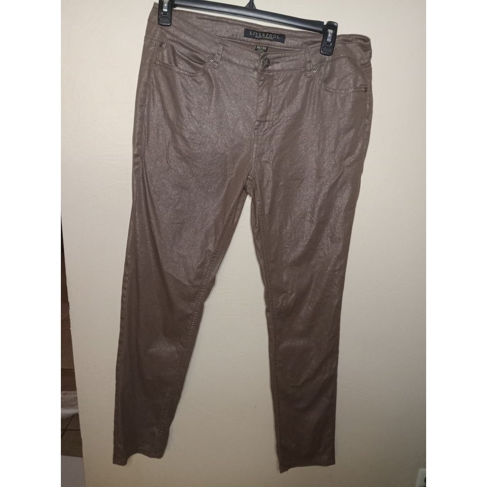Liverpool Jeans Brown Shimmer Pants